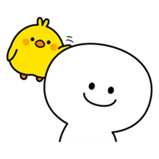 figure, a lovely pattern, kavai's picture, kawai chicken, simsimi cartoon