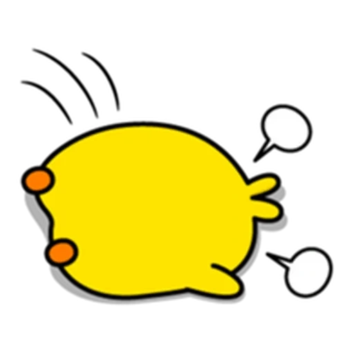 ilustrasi, gambar kawaii, pop art chicken, ikon smiley lemon