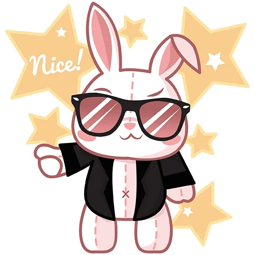 petit lapin mignon, bunny bunny, lunettes de soleil lapin