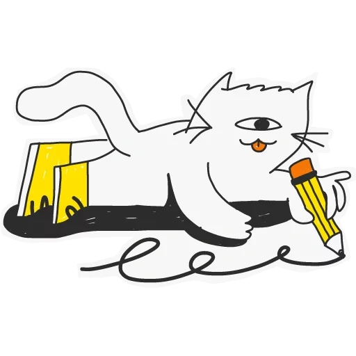 cat artist stikeker, stiker telegram, kucing, ilustrasi kucing, kucing ripndip