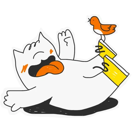 duck illustration, stickers chaika sam, duck drawing, duck, systems goose