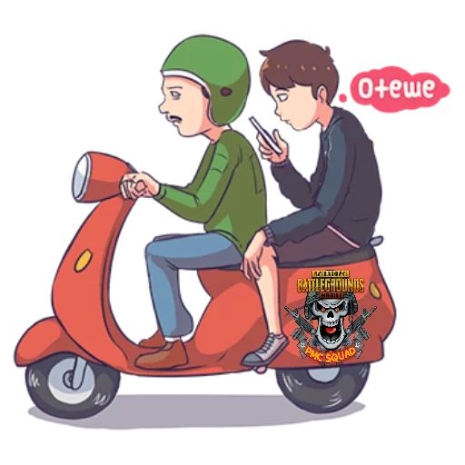 мальчик едет на мотороллере вектор, рисунок мотоцикла, motorcycle delivery, delivery bike, скутеры