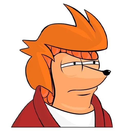 animación, gente, futurama fry, phillip frye entrecerró los ojos, frye forturama entrecerró los ojos