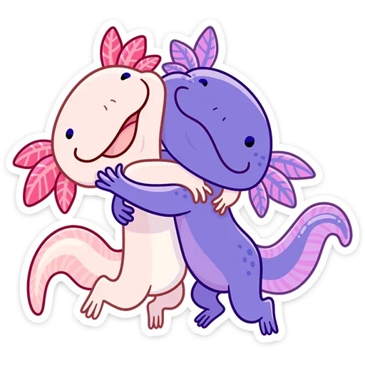 um brinquedo, po e fo, axolotl, little axolotl, adesivos axolotados no