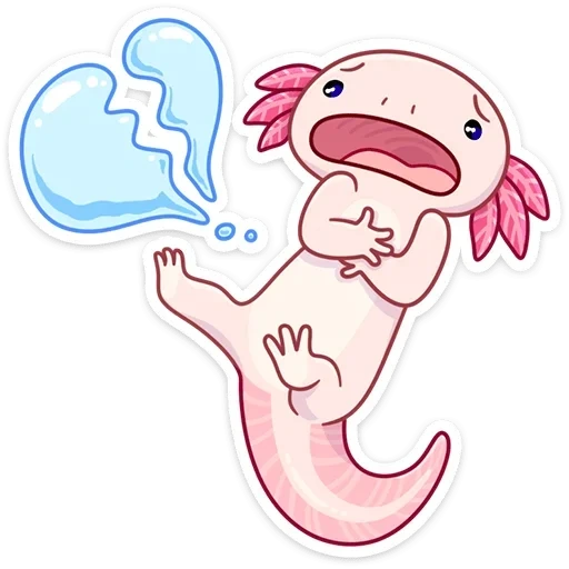 ajolote, dibujo axolotl, axolotle es pequeño, naomi lord axolotl, caricatura de axolotle
