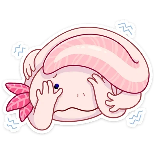 axolotl kawaii, desenho axolotl, adesivos axolotados no, adesivos kawaii são fodidos axolotl