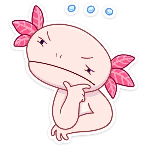ajolote, dibujo axolotl, axolotle es pequeño, dibujos animados axolotl