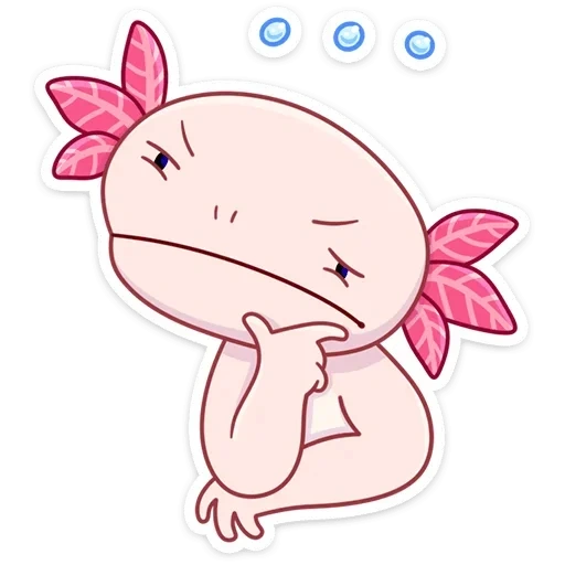 axolotl, desenho axolotl, axolotle é pequeno, cartoon axolotl