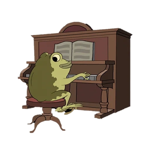 frog sr fandermker, en el otro lado de la rana de seto detrás de las pegatinas de piano, en el otro lado del seto, jason funderburker pegatinas telegrama al otro lado del seto