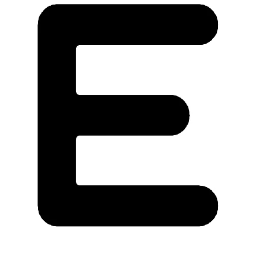 letters, symbol, letter templates, the icon is the letter e, the letters of the alphabet