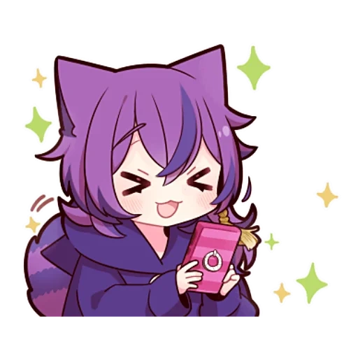 chibi, anime, art de l'anime, neko yuri delk, anime chibi mec