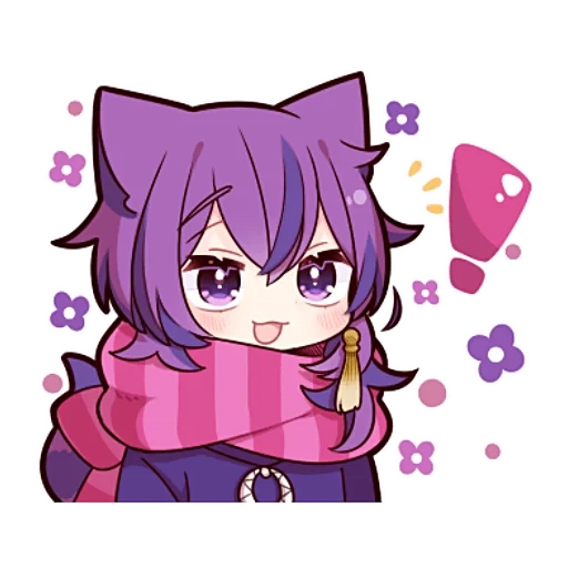 anime, art de l'anime, neko yuri delk, anime girl, natsuki chibi yuri