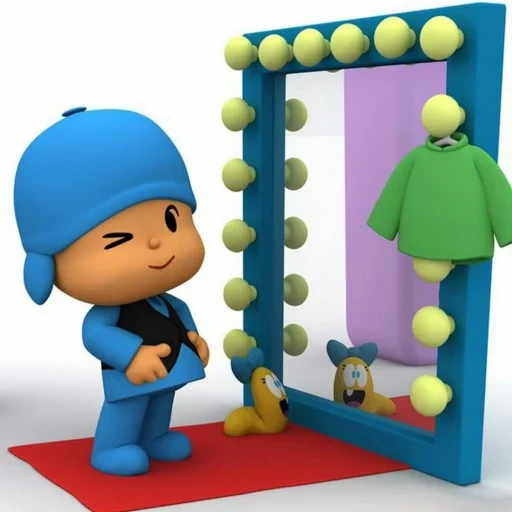 humio, bogoyore, peace hero, pocoyo boy, animated series stills