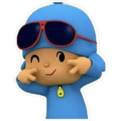 poreso, le défunt est en colère, poreso crie, dessin animé, allons pocoyo