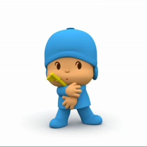 pocoyo boy, ayo pergi pocoyo, karakter poleso, pata game android, bingkai serial animasi pata