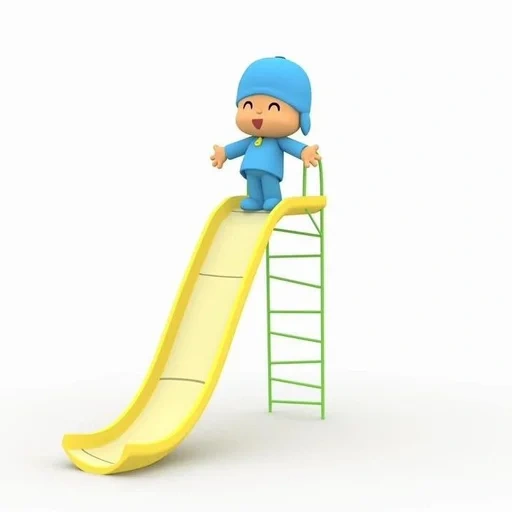slide, a group of children, children's slide, playground slide, slide plastic for children