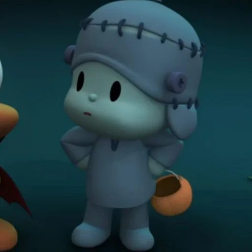 pokooo halloween, vamos pocoyo, pato halloween, pokoo, pokoyo de desenho animado