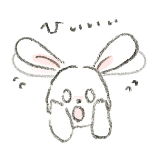 petit lapin, figure, lapin mignon, motif de lapin, croquis de lapin mignon