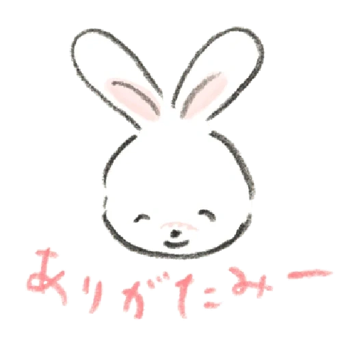 figura, meng conejo, meng conejo, patrón de conejo, boceto de conejo