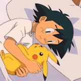 pikachu, pokémon, pikachu ash sleep, pokémon de anime, pokemon ash dorme
