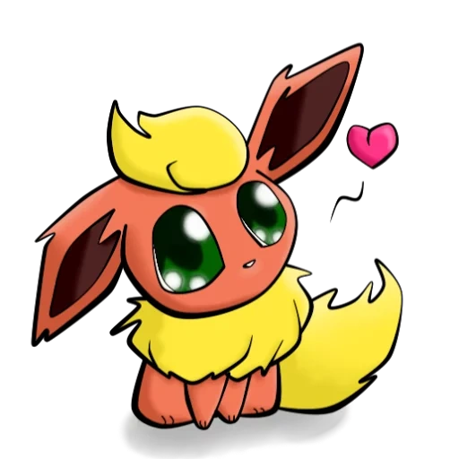 pokemon, flareon, chibi flareon, flareon pokemon, flareon pokemon chibi