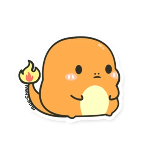 kawaii, plaisanter, dessins mignons, charmander chibi, dessins mignons de chibi