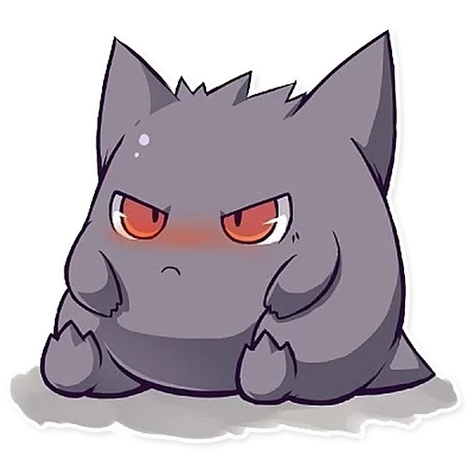 pokemon, vincent josé, gengar pokémon, dibujos de pokemon, heingar pokemon chibi