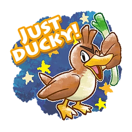 pokemon, monstro de bolso farfetch, pocket monster duck butterfly, magic baby farfetch'd