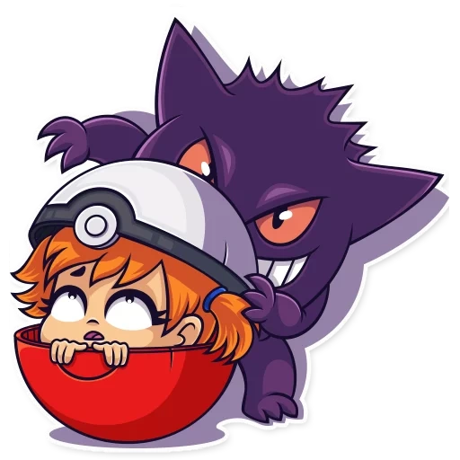 i pokemon, i pokemon, gengar pokemon, adesivi pokemon