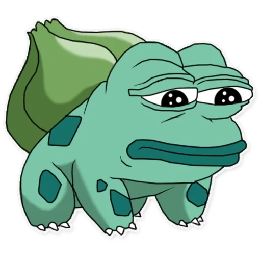 kröte, toad pepe, bulbazavr, bulbazavr pepe, trauriger frosch