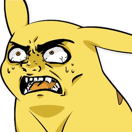 pikachu, pikachu muto, pikachu non forte, faccia di troll di pikachu