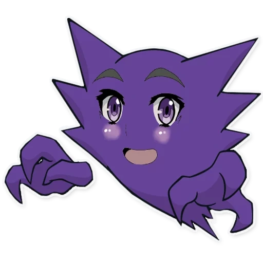 покемон генгар, хонтер покемон, фиолетовый покемон, покемон призрак гастли, фиолетовый покемон генгар