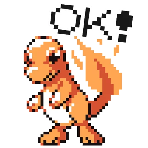 fromage, pokémon charmander, pokel pokémon, pixel pokemon charmander, pixel image de pokemon charmander