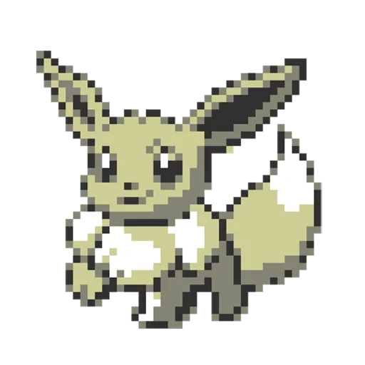 anime, eeevee, pokemon, pixel art pokemon, pixel pokemon ivi