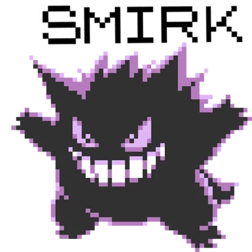 покемон, генгар спрайт, pokemon gengar, генгар покемон, покемоны пиксельные