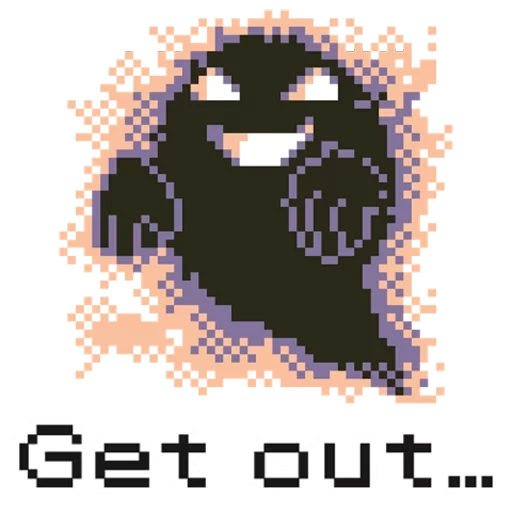 pixel art, pixel art, pokemon pixel art, lavender town ghost, pokemon ghost lavender town sprite