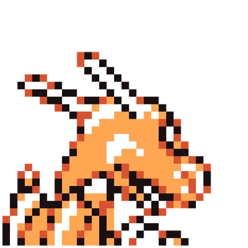 чаризард, пиксель арт, покемон пиксель арт, пиксельные покемоны, пиксельное изображение покемона чармандер