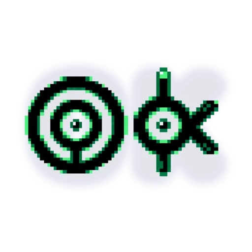 das emblem, das logo, symbol für die lupe, icon target, anon pokemon