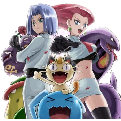 i pokemon, pokémon jessie, team pokemon p, pokemon rocket, anime pokemon team p