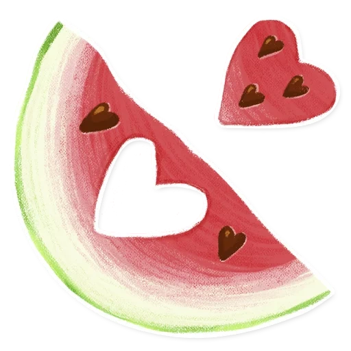 kit, um pedaço de melancia, dolki watermelon, um pedaço de melancia