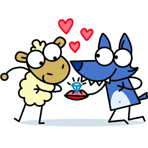 clipart, kukuxumusu, couple amoureux, dessin d'un couple amoureux