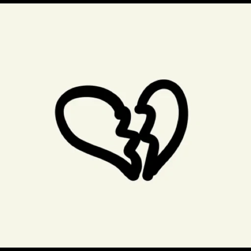 icona del cuore, il cuore è simbolo, il cuore è vettoriale, simbolo linea del cuore, un simbolo del cuore spezzato