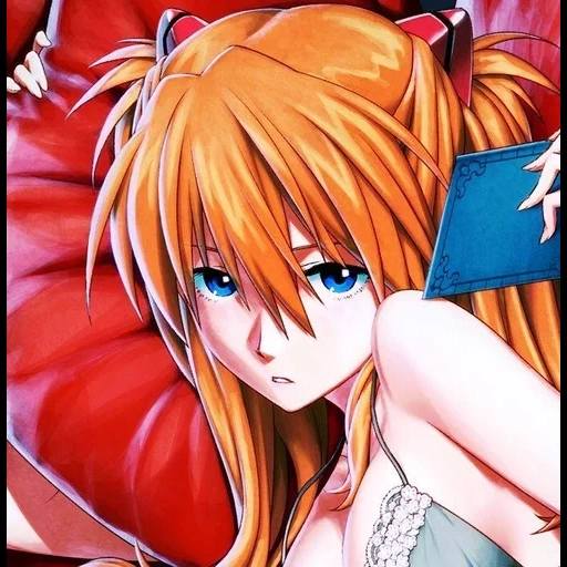 art de l'anime, anime de bande dessinée, personnages d'anime, asuka langley, anime art girl