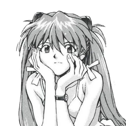 animación cómica, personajes de animación, asuka icon manga, evangelio cómico, ugot that evangelion