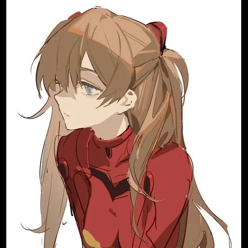 anime asuka, art de l'anime, anime girl, personnages d'anime, asuka langley