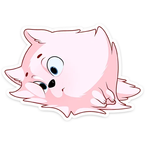 spitz, the pig is pink