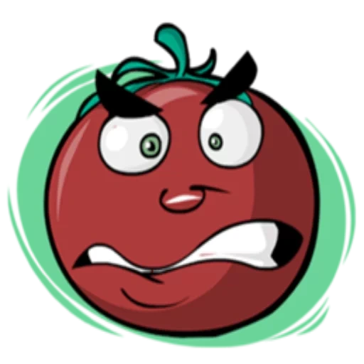 tomato, crazy tomato, frantic tomato, cartoon tomato, crazy tomato