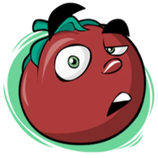 tomate, tomates, tomate malvado, tomate loco, dibujo de tomate