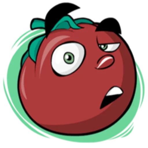 tomato, tomato, evil tomato, crazy tomato, cartoon tomato