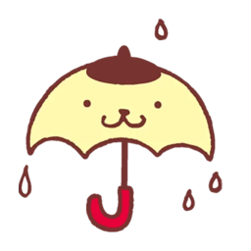 regnerische tage, dach unterschreiben, süßer regenschirm, regenschirm ikone, figur des regenschirms